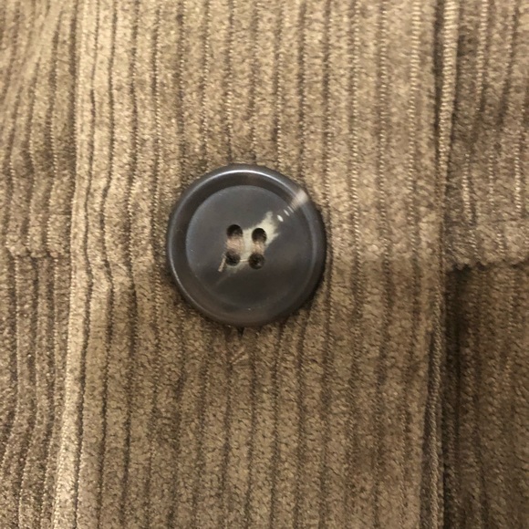 Zenana Mocha brown Corduory Shaket oversized - Picture 2 of 4